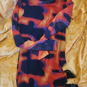 Flame mesh dolls kill mini dress🔥